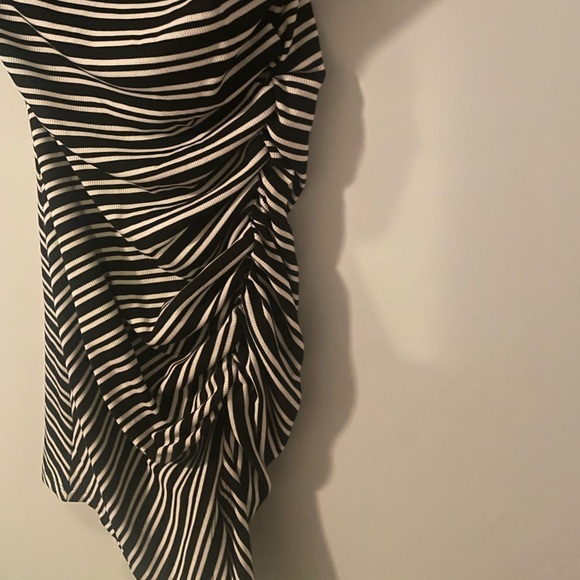 Anthropologie black and white striped dress - Picture 3 of 11